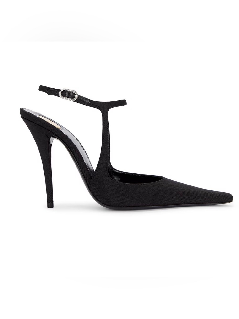 Saint Laurent Doville Black Pointed Slingback Heels pump Size 39